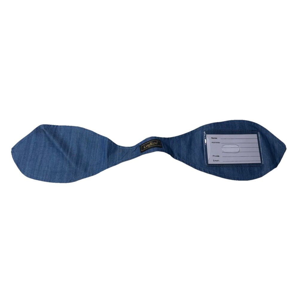 LugEze Chambray Denim Blue Luggage Tag Bag Suitcase Travel New Without Tags NWOT